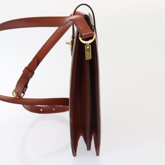 LOUIS VUITTON Epi Capuchin Shoulder Bag Brown M52343 LV Auth 92756 - Picture 4 of 16